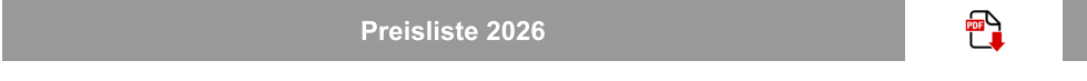 Preisliste 2026